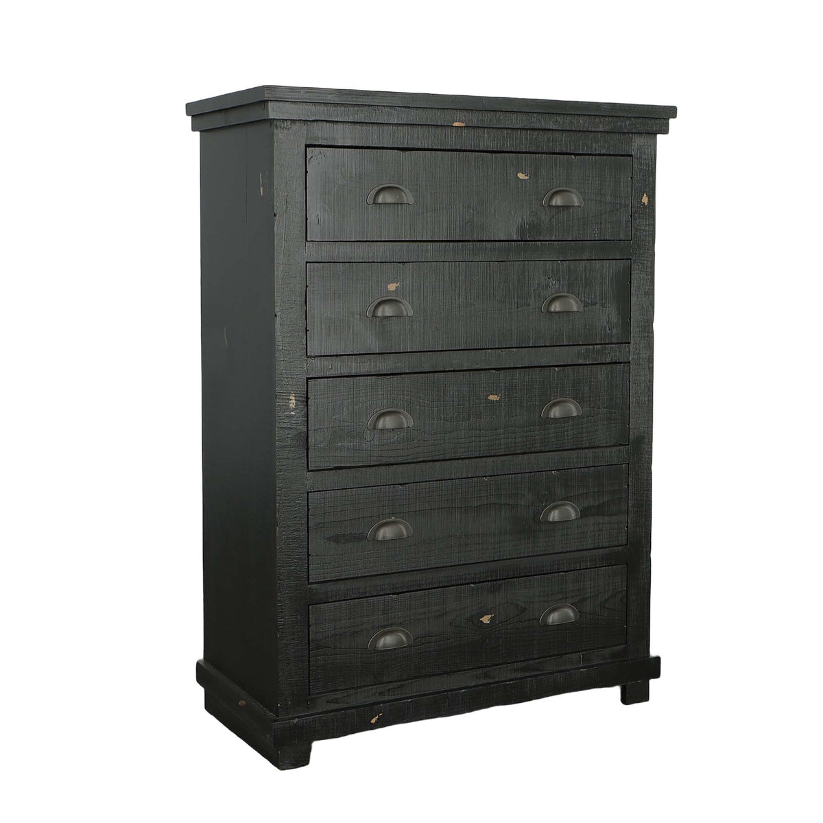 Progressive Furniture Willow Chest, 38&quot; X 18&quot; X 52&quot; H, Distressed Black