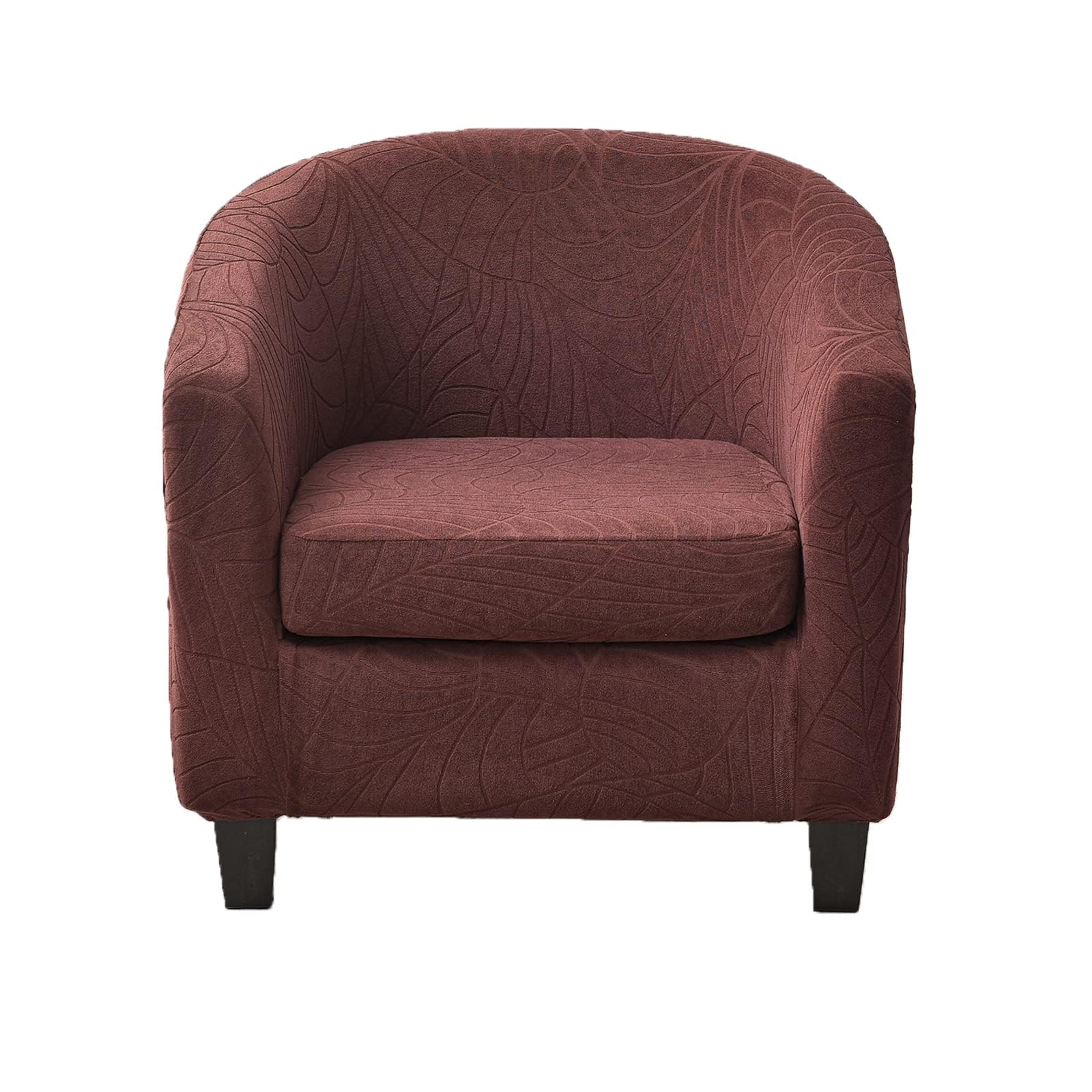 Crfatop 2 Piece Club Chair Slipcover Stretch Barrel Chair Covers Jacquard Tub Chair Slipcovers Soft Armchair Sofa Cover Removabl