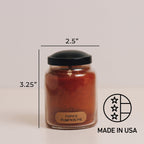 A Cheerful Giver - Papa'S Pumpkin Pie Baby Scented Glass Jar Candle (6Oz) With Lid & True To Life Fragrance Made In Usa