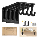 10x5.6inch Heavy Duty Closet Rod Bracket Support 400 lbs