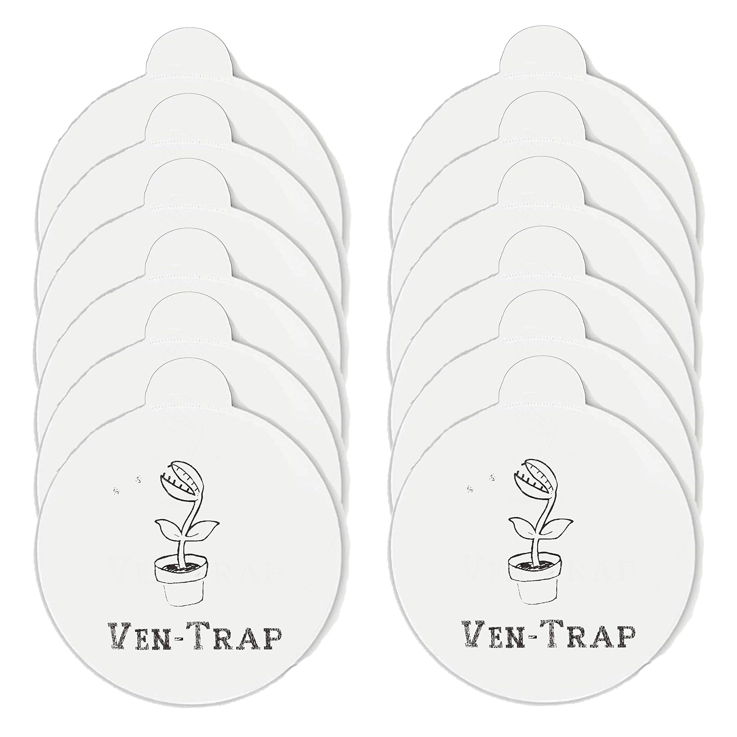 Sticky Glue Board Refill For Indoor Fly Trap For Mosquito Lamp -12 Pcs- Fits Katchy, Douhue, Huntingood, Runadi And Other Models