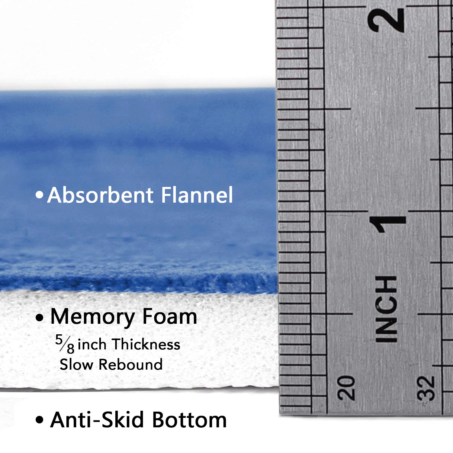 Flamingo P Memory Foam Bath Mat Non Slip Bathroom Rugs Bath Rug For Bathroom Super Absorbent Machine Washable Bath Rug Carpet Fo