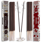 Trumiri Incense Sticks - Combo Pack of 40 Insence-Sticks - 20 Vanilla + 20 Rose - Insenses - Insents - Incents - Inscense - Ince