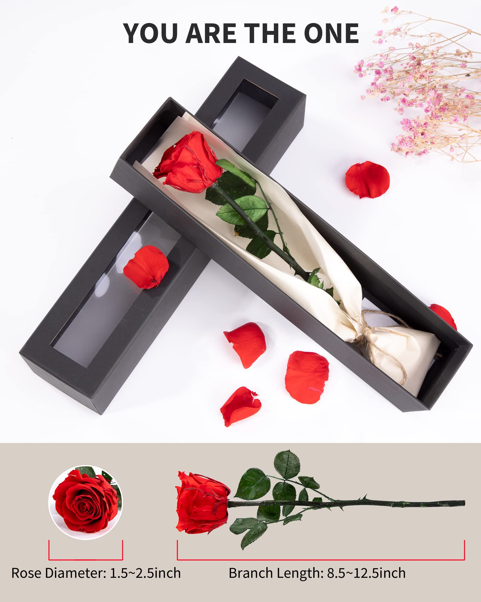 Mothers Day Rose Flower Gifts For Mom From Daughter And Son, Mom Gifts For Grandma, Unique Birthday Gifts For Women, Preserved R