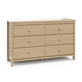 Storkcraft Alpine 6 Drawer Double Dresser (Driftwood) - GREENGUARD Gold Certified Nursery Essential, Kids Storage Chest, Bedroom