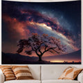 Apdidl Space Galaxy Tapestry Wall Hanging For Bedroom Aesthetic, Nature Starry Night Tree Of Life Tapestries, Star Sky Posters B