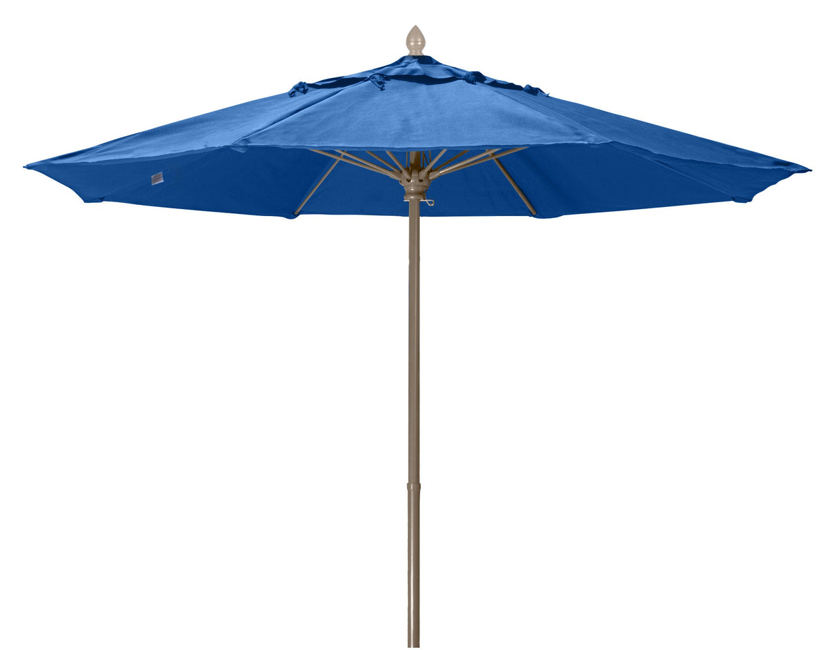 Fiberbuilt Umbrellas 7Mpucb-8602 Market Umbrella, 7.5' Marine Grade Canopy, Pacific Blue