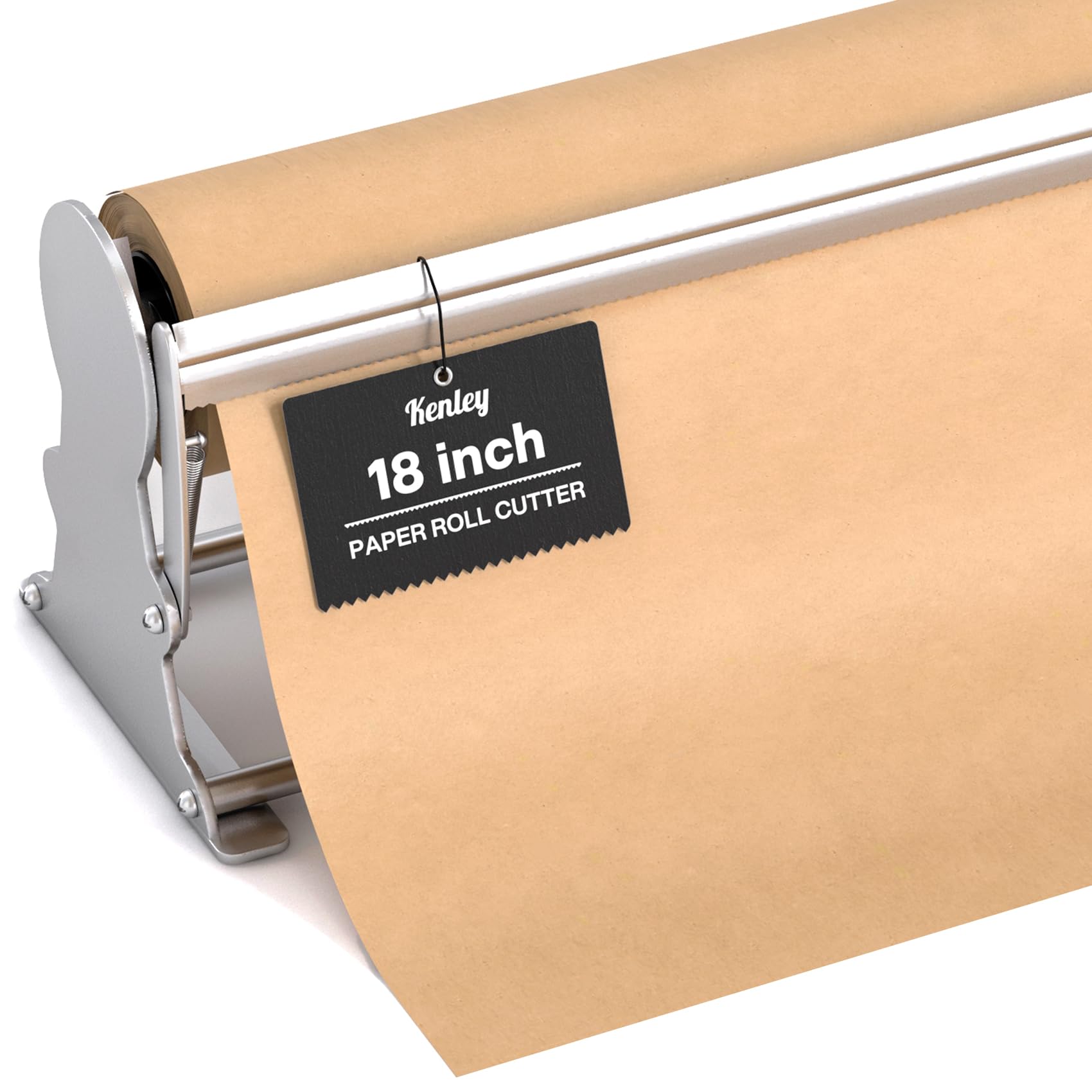Kenley Butcher Paper Dispenser - Large Holder And Cutter For Wrapping Butcher Craft Freezer Paper Roll 18 Inch - Wall Mount Or T