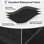 Outdoorlines Outdoor Waterproof Patio Table Furniture Set Covers - Rectangle Couch Sectional Cover Outside Weatherproof Patio Furniture Covering For Deck, Lawn And Backyard 110'L X 84'W X 28'H, Black