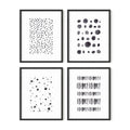 HAUS AND HUES Abstract Artwork for Walls | Wall Art for Living Room Black and White Wall Decor (8x10 UNFRAMED)