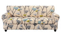 Searchi Stretch Sofa Cover Printed Couch Cover, Floral Pattern 4 Pieces Sofa Slipcover With 3 Separate Cushion Cover, Washable Furniture Protector For Living Room(Sofa, Dandelion Pattern)