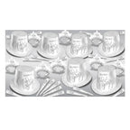White New Year Silver Asst For 50