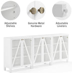 Crosley Furniture Cassai 3-Piece Entertainment Center Tv Stand, Media Console, Vinyl Record Storage, White