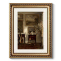 ARPEOTCY Vintage Gold Framed Wall Art, Still Life Interior Cello Paintings, Aesthetic Canvas Prints Artwork with Frame, Classica