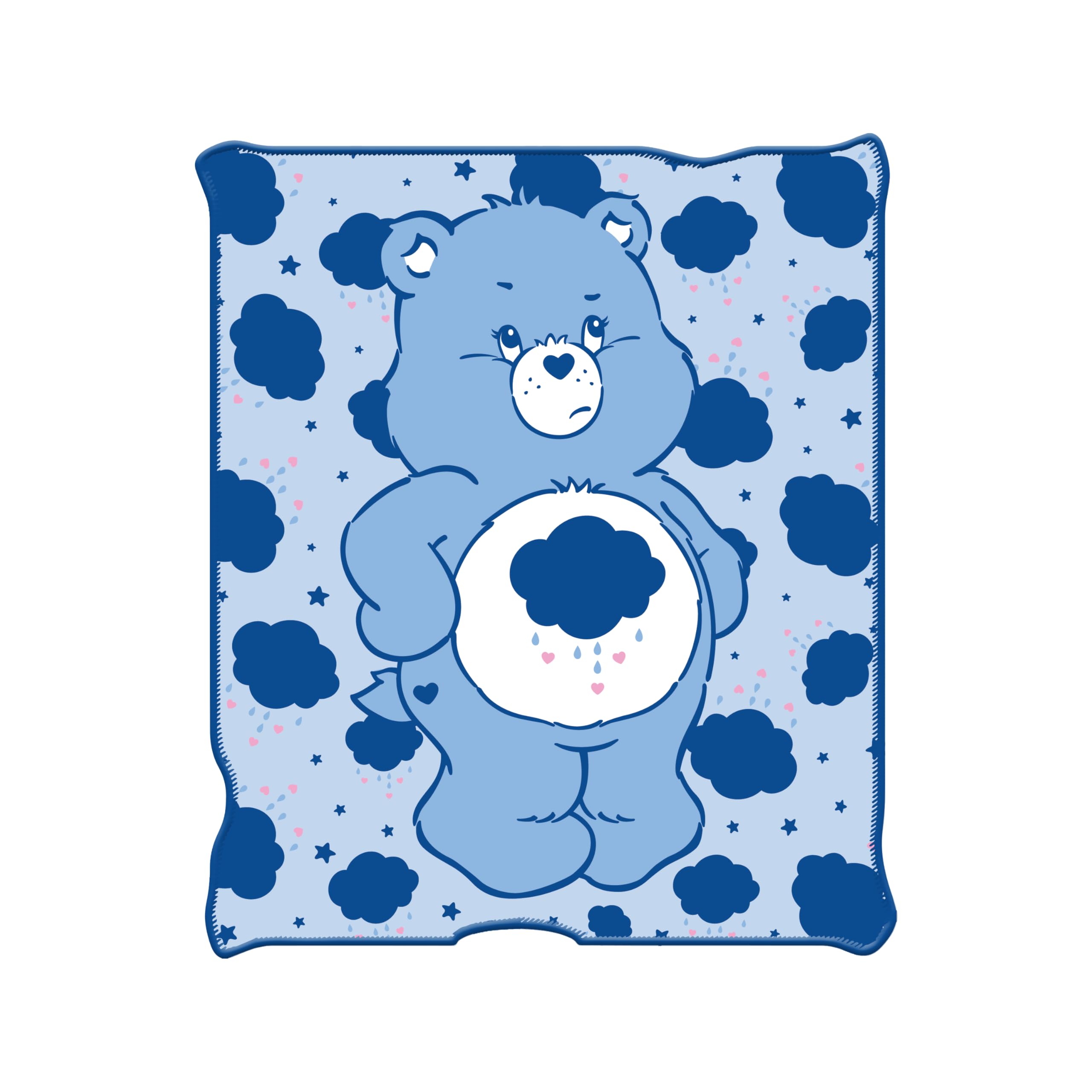Silver Buffalo Care Bears Grumpy Bear 45' X 60' Fleece Throw, Soft And Cozy Blanket, 185 Gsm