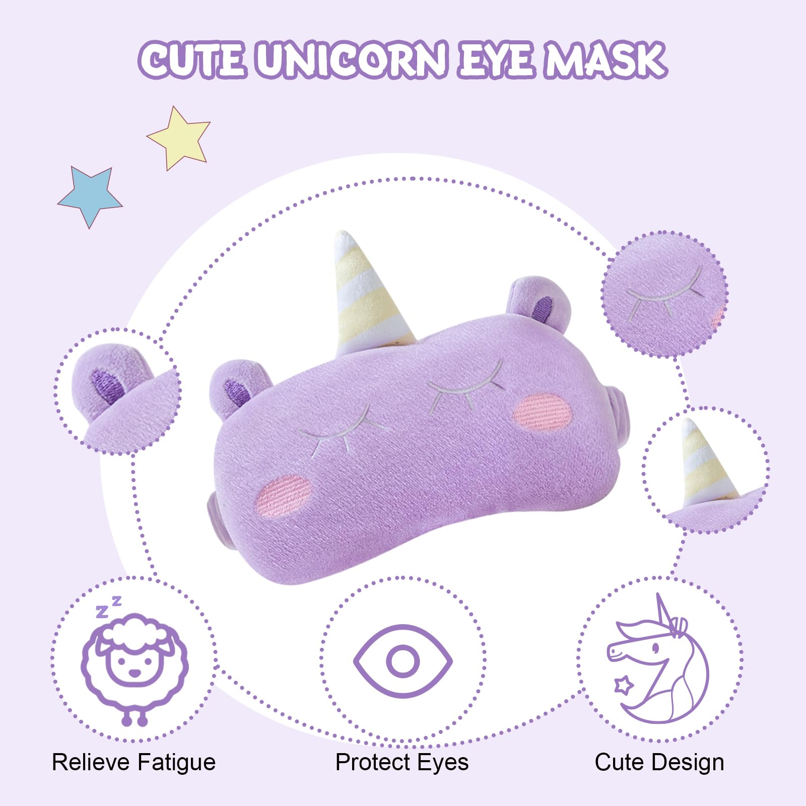 Cirorld Travel Pillow For Kids Adult Cute Neck Pillow For Traveling Memory Foam Airplane Pillow Sleep Mask Animal Flight Pillow