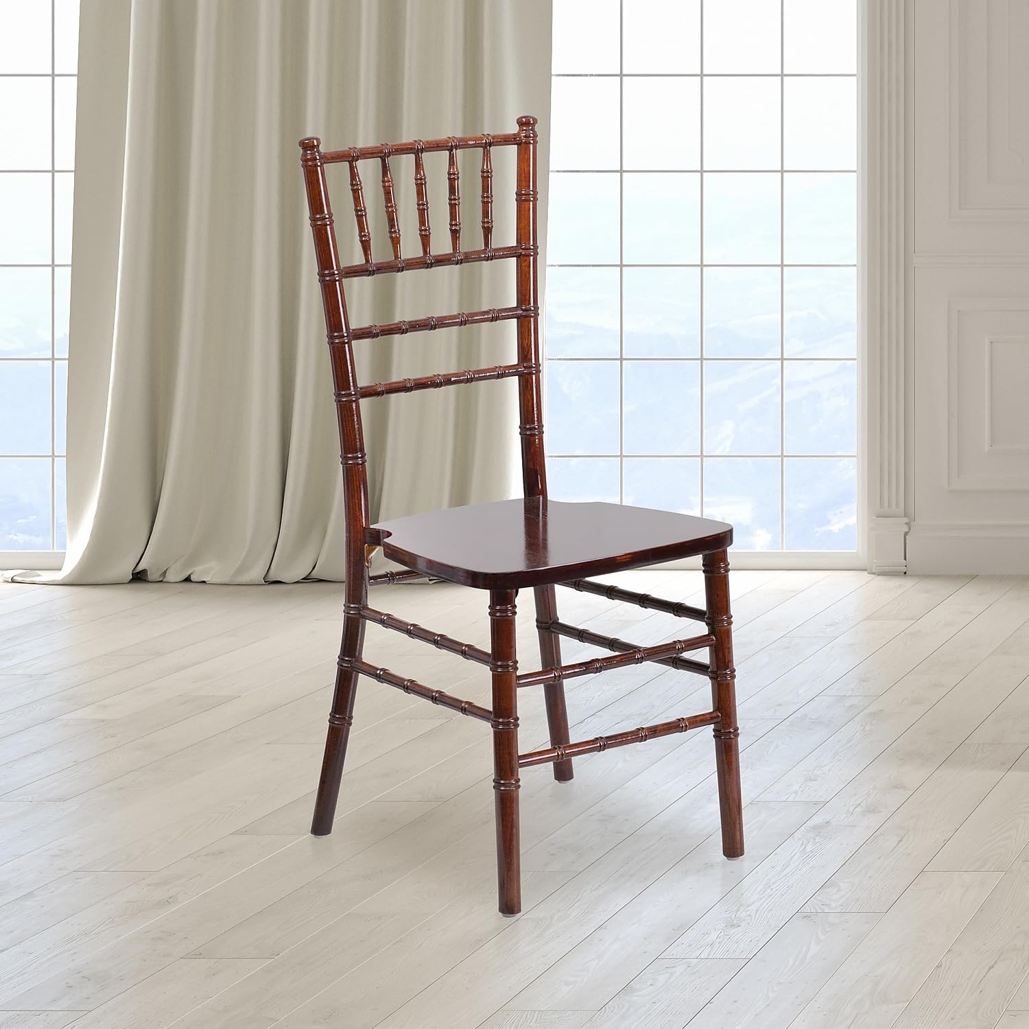 Flash Furniture HERCULES Series Fruitwood Chiavari Chair, 18&quot;D x 15.75&quot;W x 36.25&quot;H, Set of 1
