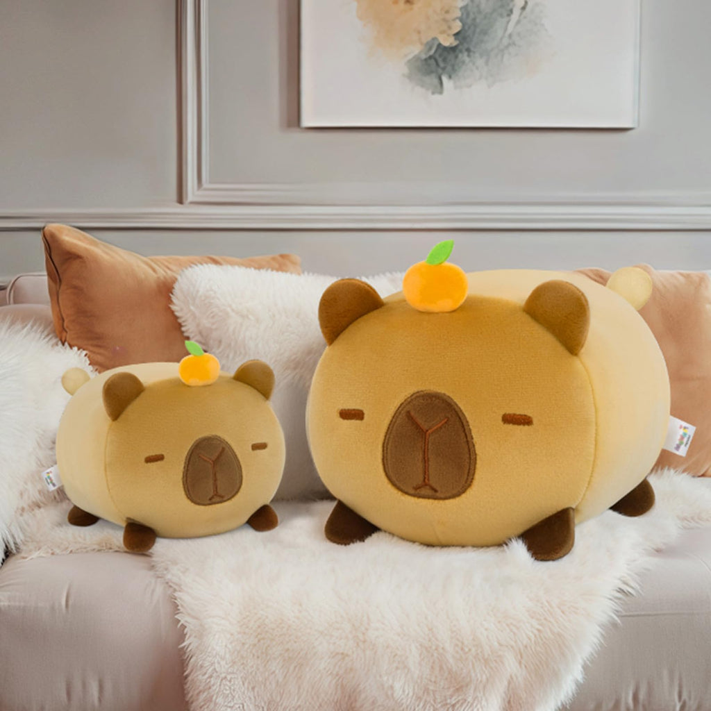 Mewaii Cute Capybara Plush Pillow, Kawaii Plushies Capybara Stuffed Animal Toy, Kawaii Animal Plushie, Soft Squishy Birthday Gif