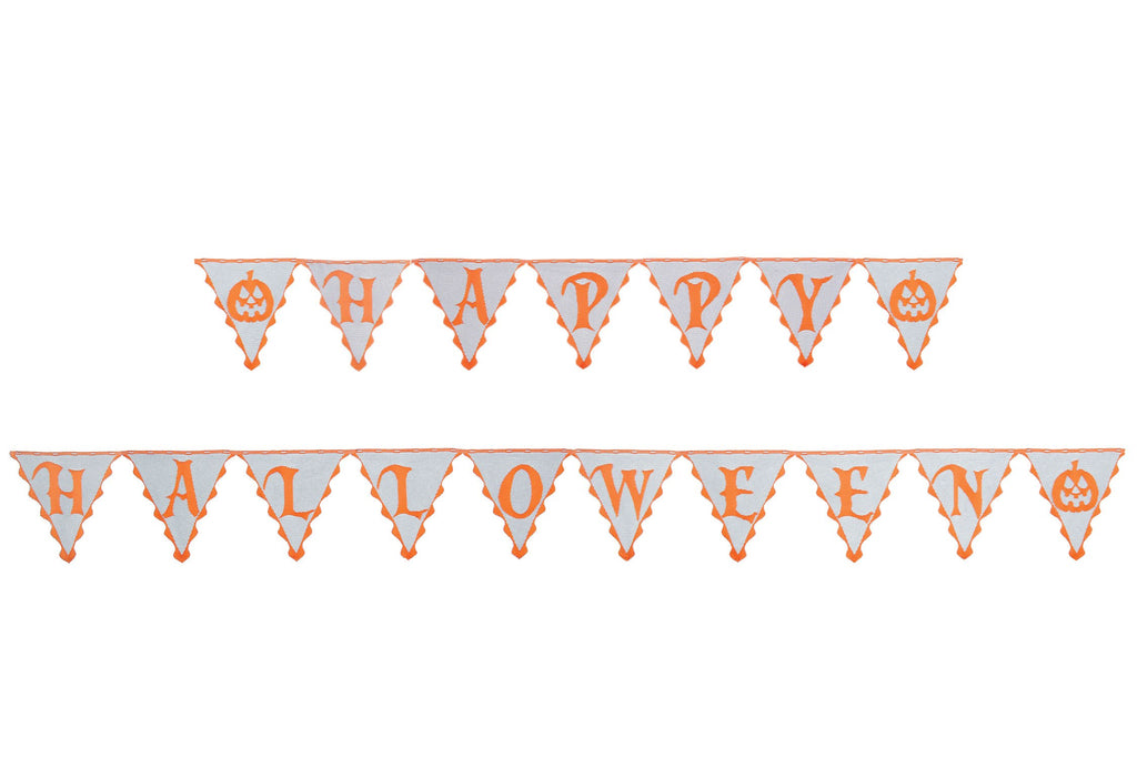 Heritage Lace Frightful ''Happy Halloween'' Pennant Banner , 5 Yards x 11''