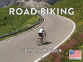 Road Biking Calendar 2025 Bicycle Cycling Monthly Wall Calender 12 Month | American Made In The Usa