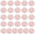 Auihiay 26 Pieces Hydrangea Artificial Flowers Pink Silk Flowers Artificial Flowers Heads with Stems for Home Wedding Party Deco