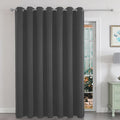 Joydeco Sliding Door Curtains, Dark Grey Curtains 100 X 90 Inches, Extra Wide Curtains For Patio Sliding Door Living Room, Room