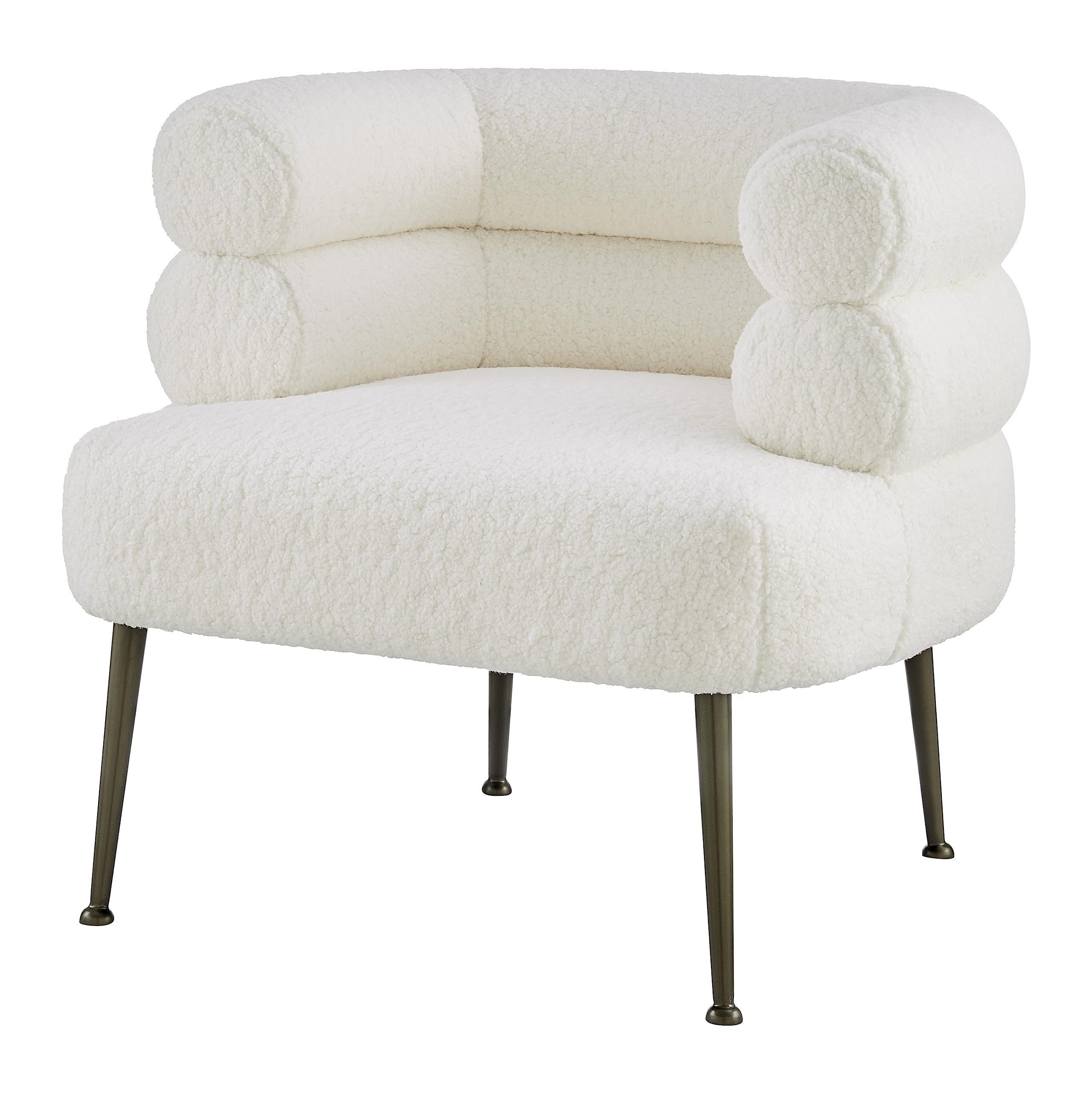 Npd Furniture And More Zerline Accent Chair, Standard, Shearling Beige