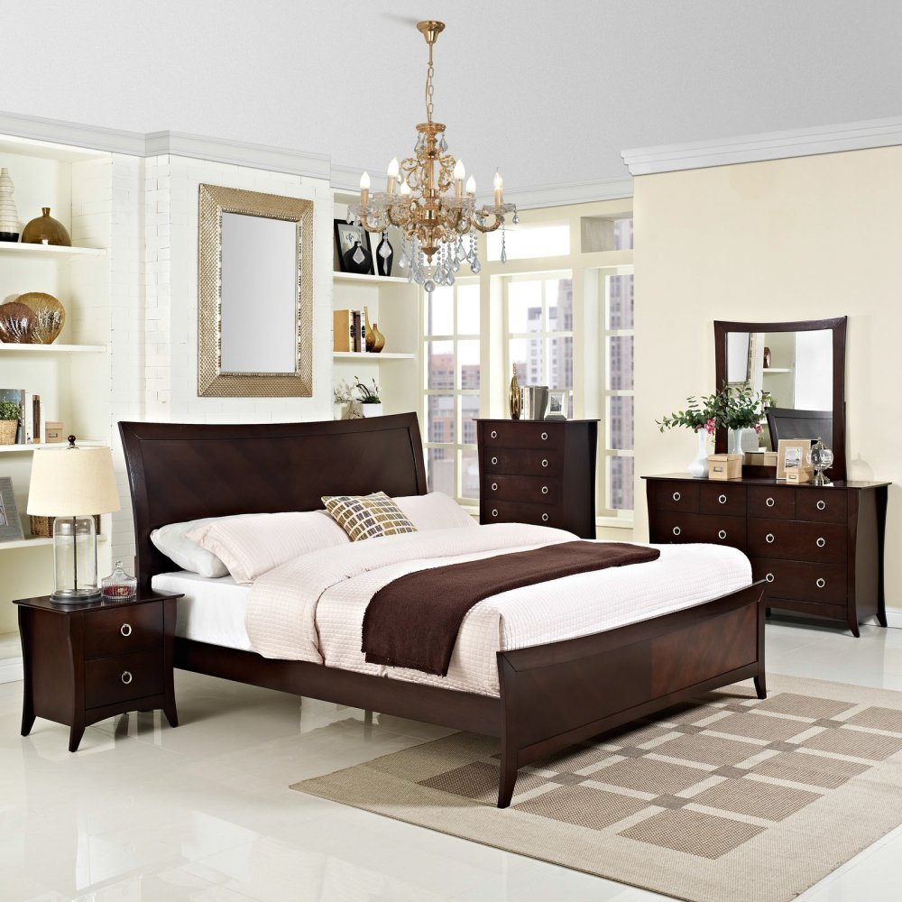 Modway Elizabeth 5-Piece Bedroom Set, Queen