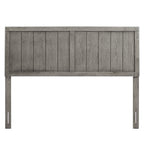 Modway Mod-6218-Gry Robbie Queen Wood Headboard, Gray