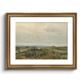 ARPEOTCY Vintage Gold Framed Large Wall Art, Nature Trees Landscape Rivers Retro Paintings, Canvas Prints with Antique Frame, Vi