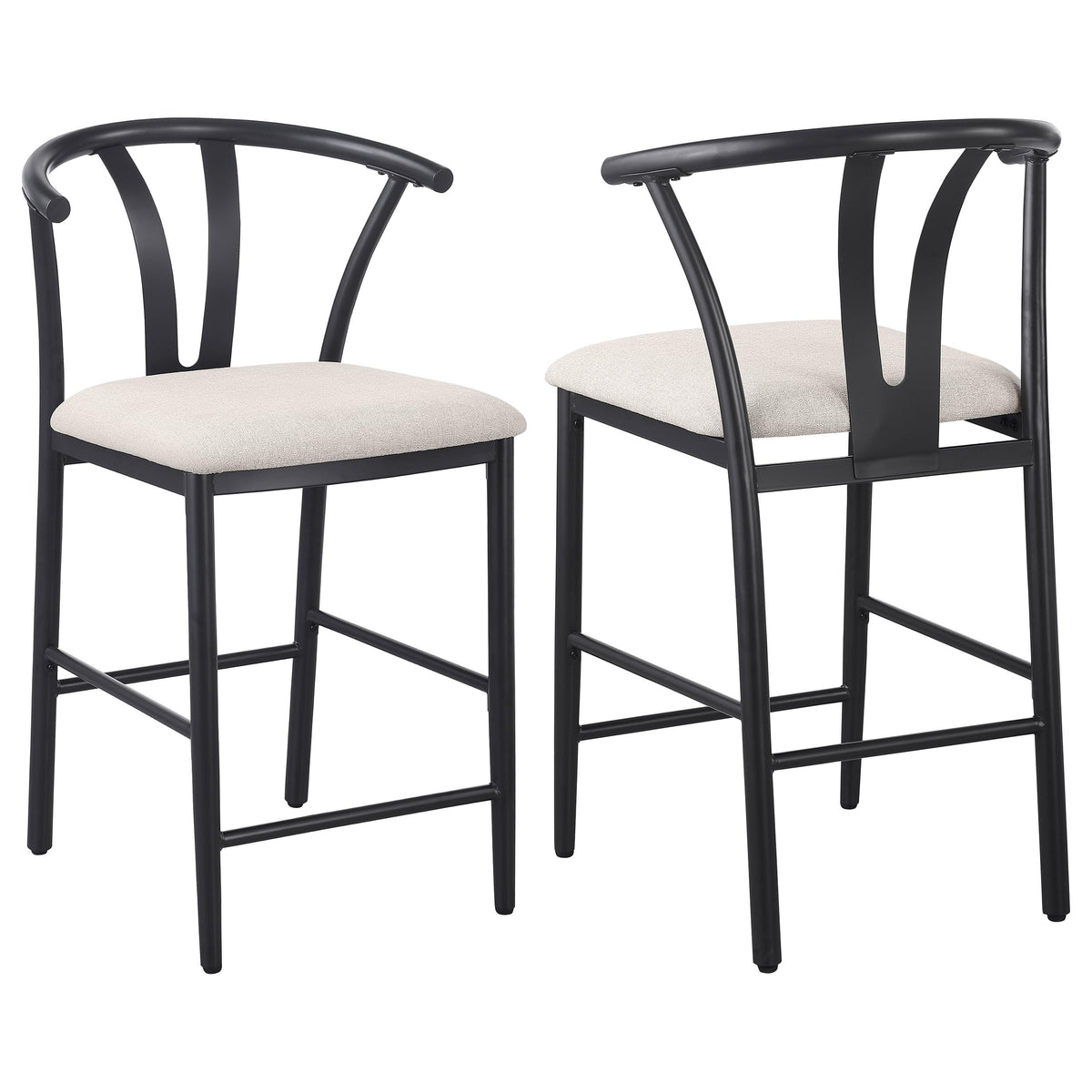 Coaster Home Furnishings Dolman Counter Height Dining Side Chair Beige (Set of 2)