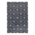 Kosas Home Reign 108 X 144 Diamond Wool & Cotton Area Rug In Indigo