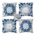 Qahing Pack Of 4 Outdoor Waterproof Pillow Covers 24X24 Decorative Outdoor Throw Pillows Garden Square Cushion Cases For Patio F