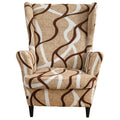 HZDHCLH Wingback Chair Slipcovers 2 Piece,Stretch Wingback Chair Covers, Spandex Wing Chair Slipcovers for Living Room Armchair,