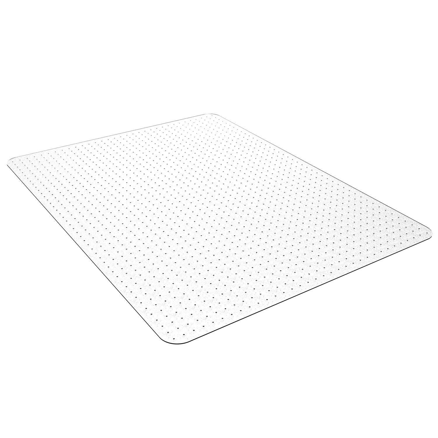 Homek Chair Mat For Carpeted Floors, 53” X 45” Transparent Thick Office Floor Mats For Low Pile Carpet Floors
