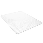 Homek Chair Mat For Carpeted Floors, 53” X 45” Transparent Thick Office Floor Mats For Low Pile Carpet Floors