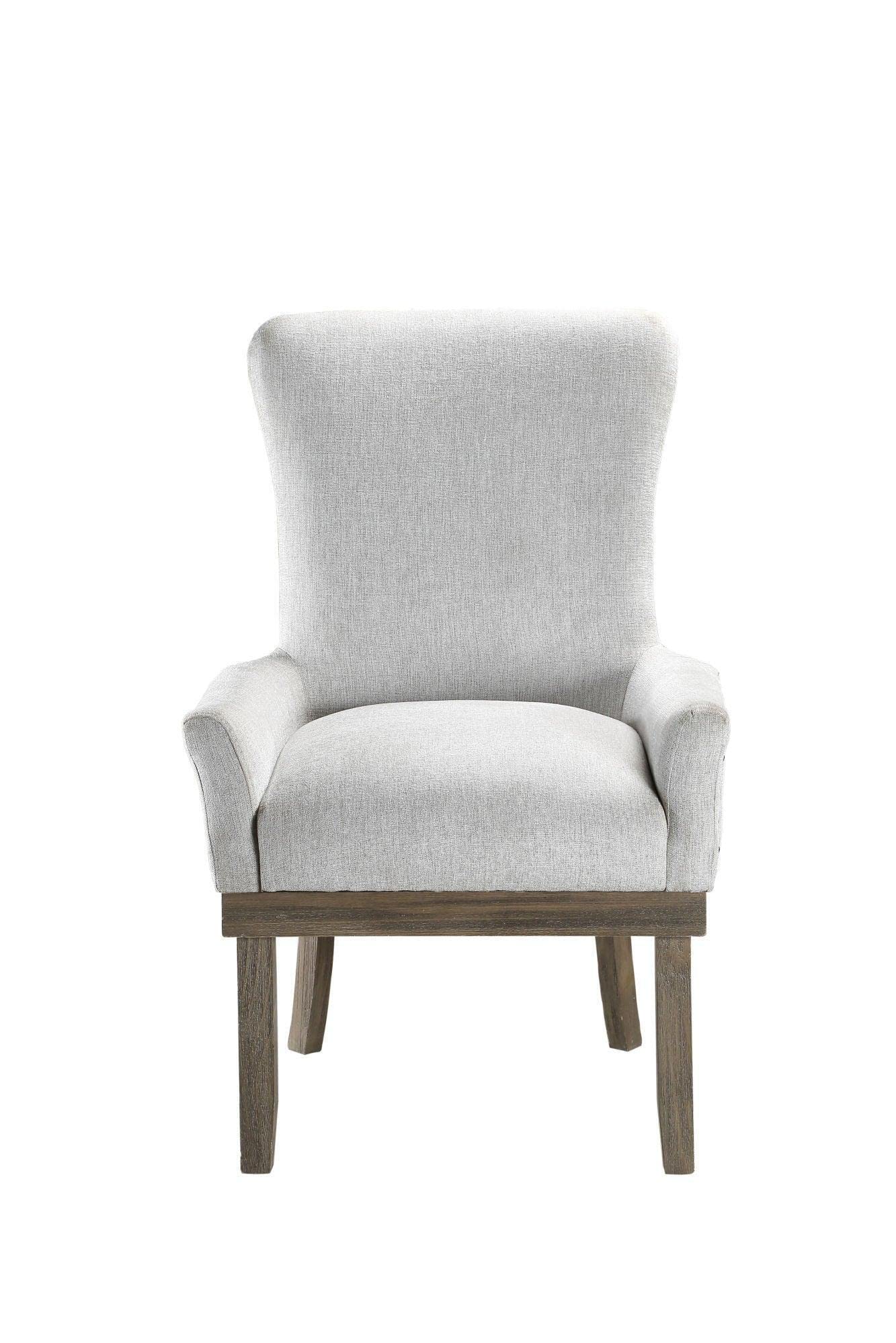 ACME Furniture Linen Arm Chair, Grey