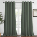 NICETOWN Blackout Curtain for Living Room 90 inch Long - Grommet Thermal Insulated Room Darkening Sound Proof Curtain for Bedroo