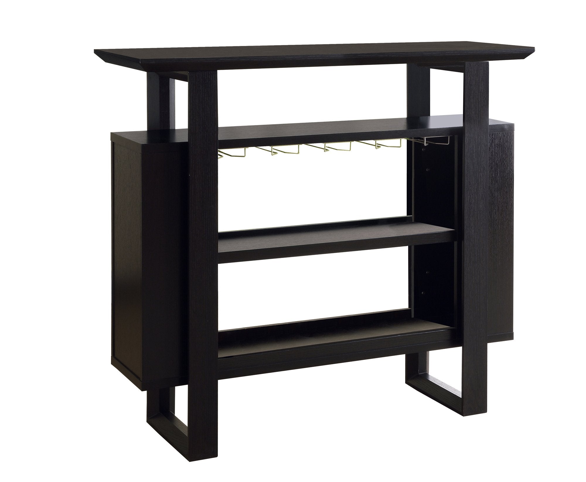 Monarch Specialties I Bar Unit with Bottle and Glass Storage, 48', Cappuccino