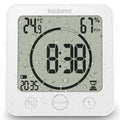 KADAMS Shower Timer Waterproof Bathroom Timer, Wall Clock with Alarm, Digital Kitchen Timer, Waterproof for Water Spray, Tempera