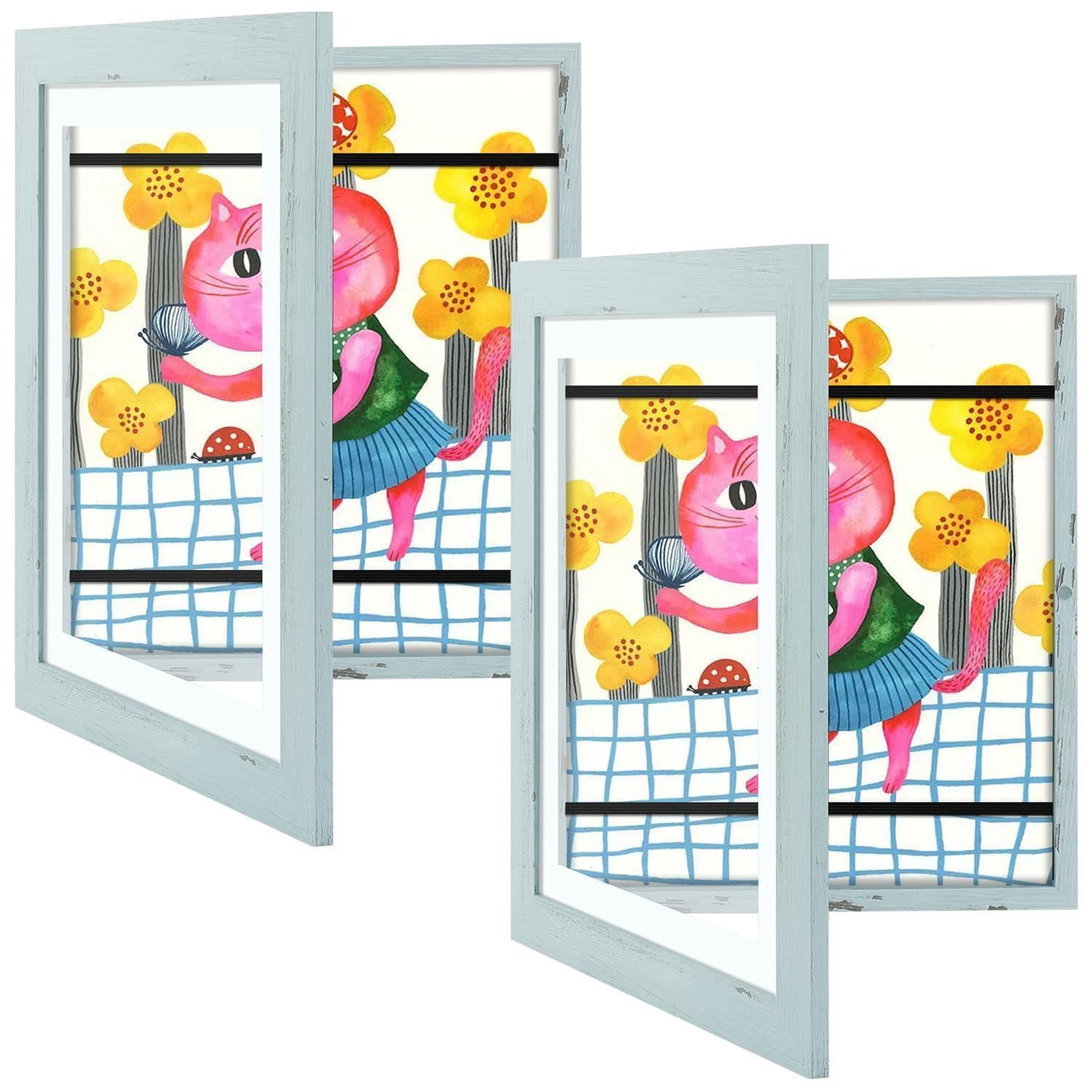 Golden State Art 10x12.5 Kids Art Frames Front-Opening Great for Kids Drawings, Artworks, Children Art Projects, Schoolwork, Hom