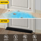 Comfyanno Under Door Draft Stopper For Bottom Of Door, Weighted Door Gap Draft Blocker, 38 Inch Door Noise Soundproof Guard, Col