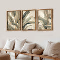 Artelly Aesthetic Floral Wall Painting, Set Of 3, Large Size For Living Room And Bedroom Decoration (Artwork 1, 10X13 Inch)