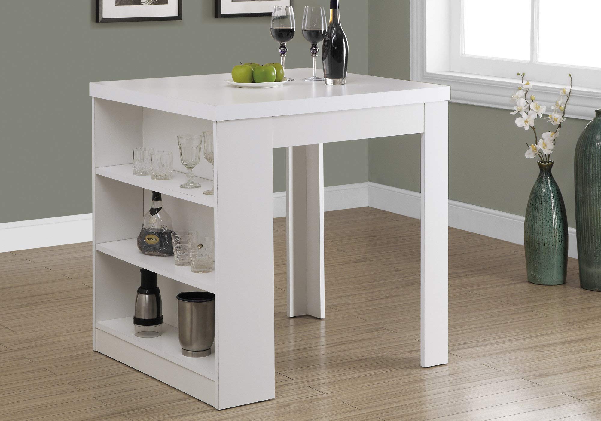 Monarch Specialties I 32&quot;X 36&quot; / White Counter Height Dining Table,