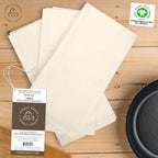 Honest Weave Gots Certified 100% Organic Flour Sack Cotton Kitchen Hand And Dish Towel Sets - Extra Large 27X27 Inches, Fully He