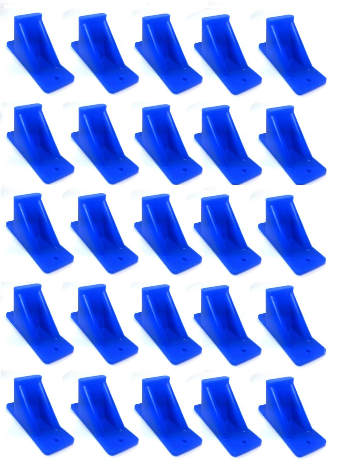 Jsp Manufacturing Plastic Blue Mini Roof Snow And Ice Guard -Multi-Quantity Pack | Prevent Sliding Snow Stop Buildup (25)