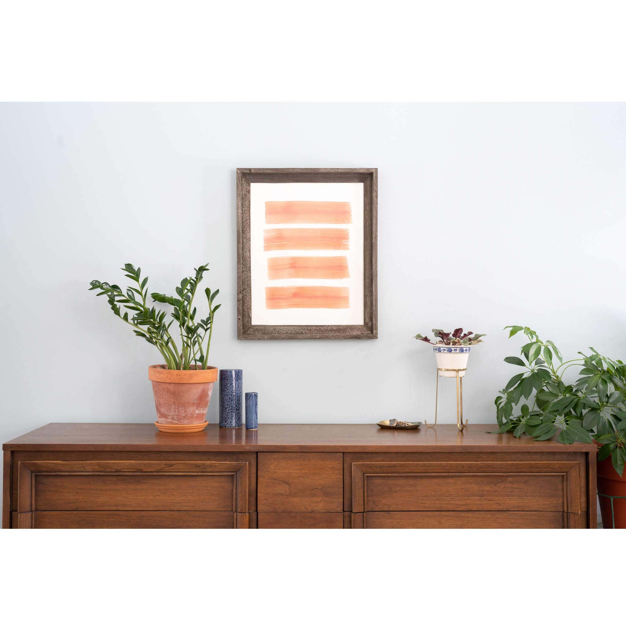 Barnwoodusa | Farmhouse Style Rustic 24X30 Picture Frame | Signature Molding | 100% Reclaimed Wood | Rustic | Espresso Brown