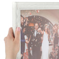 ArtToFrames 14x31 inch Off White Wash on Ash Wood Picture Frame, 2WOM0151-59504-475-14x31
