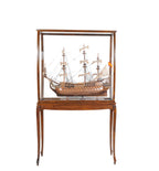 HomeRoots Wooden Wood 14.5' x 40.5' x 68' Light Brown, Floor Display Case- Classic