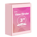 Sunee 3 Ring Binder 3 Inch 1 Pack, Clear View Binder Three Ring Pvc-Free (Fit 8.5X11 Inches) For School Binder Or Office Binder